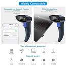 NETUM W8-X Bluetooth Wireless 2D QR Barcode Scanner & W6 2.4G Wireless CCD Bar code Reader for Mobile Payment Computer Screen