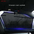 Car Sun Shade Shield Visor Window Retractable Black Universal Windshield Sunshades