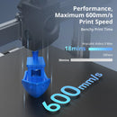 ANYCUBIC Kobra 3 Max FDM Multi Color 3D Printer with Up to 600mm/s Print Speed Build Volume 500*420*420mm Smart APP Control