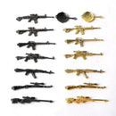 Wholesale Bike Car Yellow Rubber Duck Accessories Weapon Gold Black M416 AKM 98K AMW Duck Toy Bicycle Car Decoration Duckling