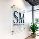 Customized DIY design of transparent acrylic board large advertising design drawings for company shopping mall office billboards
