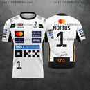 2026 New Jersey For Racing T-Shirt Rider #1 Lando Norris Rider #81piastri Fan Casual Clothing Breathable Family Kids Tees