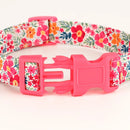 Bowknot Floral Dog Collar Nylon Flower Pet Dogs Collar Padded Puppy Collars Adjustable for Small Medium Large Dogs Pug Chihuahua