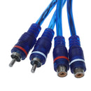 车载MP3音频RCA Y型分线器电缆适配器转换器，用于汽车AUX功放