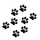 Car Cat Paw Print Sticker Creative 3D Animal Footprint Decal Sunscreen Waterproof Auto Door Window Paster Exterior Accessories