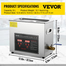 VEVOR 2L 3L 6L 10L 22L 30L 超声波清洗机 不锈钢便携式加热清洗器 超声波家用电器