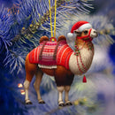 2D Christmas Tree Pendant 2D Flat Acrylic Xmas Tree Hanging Ornaments Cartoon Home Decor New Year Christmas Gifts