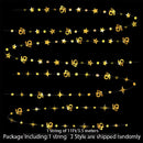 Gold 30th Happy Birthday Party Paper Banners Decorations Number 30 Year Old Circle Dots Twinkle Star Garlands Hanging Backdrops