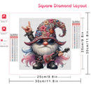 Huacan New Arrivals Diamond Painting Portrait Gnome Diy Mosaic Flower Rhinestone Pictures Kit Wall Art Decor For Home