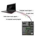 99 DSP Effects Mixing Console Podcast Mini 4/6 Channels Sound Audio Mixer Individual 48V Bluetooth USB PC Play Record AM-AX4/6
