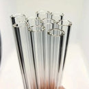 9pcs Clear/Mixed Color 4-inch Borosilicate Glass Tubes | High Safety, Glass Pipe with Bubble on the End, Heat-Resistant, Straws