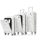 USB Port 20 24inch Front Opening Design Airline Certified Carry on Luggage ABS+PC Hard Shell Luggage with Spinner Wheels