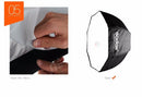 Godox 80cm 31.5in Portable Octagon Softbox Flash Speedlight Speedlite Umbrella Softbox Brolly Reflector (Softbox Only)