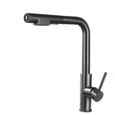 YCRAYS Brushed Nickel Filter Pull Out Kitchen Sink Faucet Drinking Water Pure Tap Gray Deck Mounted 3 Mode Black Hot Cold Mixer