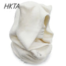 Japanese Harajuku Embroidery New Plush Dark Series Hat Student Boys and Girls Cat Ears Hats Scarf Winter Hat Y2K Halloween Cap