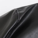autumn new women's European and American style high-end feeling slimming faux leather pilot jacket short jacket
