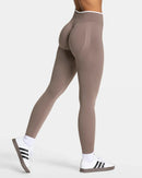New Women's Color Blocking Yoga Leggings Seamless Knited Tights High Waist Hip Liftting Gym Workout Solid Color Sports Pants