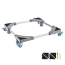 SucceBuy 400 lbs Mini Fridge Stand Mover Adjustable Mobile Base with 4 Locking Swivel Wheels for Washing Machine Refrigerator