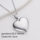 DIY Necklace Photo Picture Locket Necklace New Valentine's Day Openable Floral Heart Necklace Heart Locket Necklace