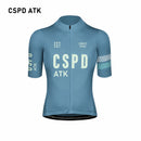 CSPD ATK men's cycling sportswear set summer lightweight cycling jersey sponge cushion cycling bib MTB cycling suit