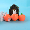2pcs Easter Carrot Rabbit Squeeze Telescopic Toys Kids Children's Radish Rabbit Cup Pinch Music Toy Creative Stress Relief Gifts