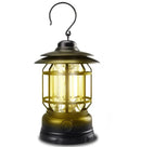 LuminaRetro BF668 Vintage Stepless Dimming COB Camping Lantern | IPX4 Waterproof Rechargeable Emergency Light