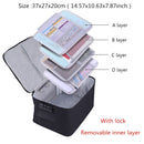 Multifunctional Briefcase Business Trip Material Organize Bag Office Worker Document Handbag File Storage Package Accessories
