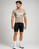CSPD ATK men's cycling sportswear set summer lightweight cycling jersey sponge cushion cycling bib MTB cycling suit