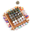 LOFCA 10pcs Leopard Hexagon  Silicone Loose Beads Teething Beads DIY Chewable Teething Beads BPA Free Baby Teethers