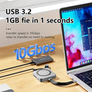 8合1磁吸2230 M.2 NVMe固态硬盘盒 10Gbps USB C扩展坞，带HDMI兼容、USB-C 3.2&USB-A 3.2、SD、TF、M.2 NVME SATA固态硬盘保护盒