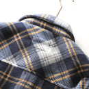 Autumn Winter Men's Fleece Linend Warm Shirt Jackets Thickened Long Sleeve Flannel Checked Shirts Vintage Casual Men Shirt Coats