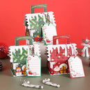 5/10pcs Christmas Gingerbread House Shape Gift Boxes Snowman Candy Snack Cookies Paper Box 2024 Xmas Party Decoration Supplies