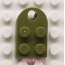 50pcs DIY Building Blocks 3176 Brick Heart Necklace/Key Ring Toys 2x 3 Heart-shaped Multicolor Educational Toy Gift for Children