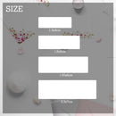 50pcs Personalized Wedding Stickers, Custom Transparent Wedding Stickers, Rectangular Stickers for Name Date, Label Sticker