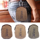 Men Casual Canvas Waist Pack Portable Vintage Coin Purse With Hook Hunting Slingshot Accessory Bag Tactical pack