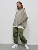 Wolfeel Oversized Hoodies & Sweatshirts for Women Autumn Winter Thick Warm Fleece Sweatshirt Girls Streetwear Loose Pullovers