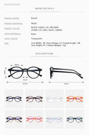 ZENOTTIC Retro Anti-blue Light Glasses Blue Light Blocking Round Computer Eyeglasses for Men Women Fashion