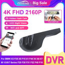 New 4K 2160P Car DVR Dash Cam Camera For BMW X3 F25 X5 F15 X1 F48 X4 X6 X7 M 1/3/5/7 Series F20 F30 F31 F32 F40 F10 UHD DashCam