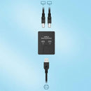 USB Switch 2 Port Manual USB HUB Two Computers Share U Disk Printer Devices Two In One Out USB2.0 Sharer With Cable