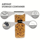 24Pcs Food Storage Containers 12 Boxes 12 Lids Airtight Pantry Organizer Kitchen Accessories Gadgets Tools Home Flour Sugar