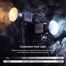 Ulanzi L024 40W RGB Full Color COB Video Light Mini Bowens Mount COB Light 2500-6500K 3400mAh LED Video Light for Photography