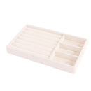 1PC, Flocking Jewelry Box Jewelry Tray, Color: Beige 2030