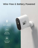 AOSU 3MP Wireless Camera System 2 Cam Wiress Kit 5200mAh Battery Color Night Vision Two-way Audio CCTV Camera Set