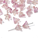 About20Pcs Glass Beads, Small Lily Scattered Beads, Handmade DIY 'Making Couple Bracelets, Necklaces, Earrings, Jewelry Accessor