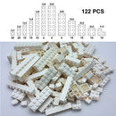 122块厚颗粒积木 12种尺寸 DIY益智创意积木 兼容3001儿童塑料玩具