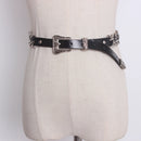 Women Hip Hop Metal Belt Fashion Dress Jeans Decorative Belts For Women Trendy Street Gold Waist Chains Clothing Accessories