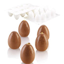 Meibum 8 Cavity 3D Easter Egg Shape Silicone Cake Mold Chocolate Cupcake Mould French Dessert Truffle Mousse Decorating Tools