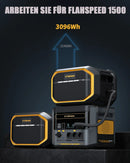 VTOMAN FlashSpeed1500 Extra Battery 1548Wh for VTOMAN FlashSpeed1000/FlashSpeed1500 Power station with1500W(3000W Peak)