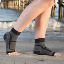1Pair Ankle Brace Compression Sleeve - Relieves Achilles Tendonitis, Joint Pain. Plantar Fasciitis Sock with Foot Arch Support