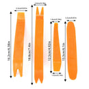 4X CAR TRIM REMOVAL TOOL KIT PANEL DOOR PRY DASH PLASTIC INTERIOR RADIO CLIP SET